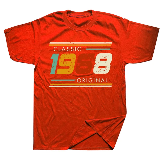 Legend Vintage 1968 Klassieke T-shirts T-shirts Ronde Hals Korte Mouw Mode T-shirt Kleding Casual Basic 56th T-shirts_voghion.com