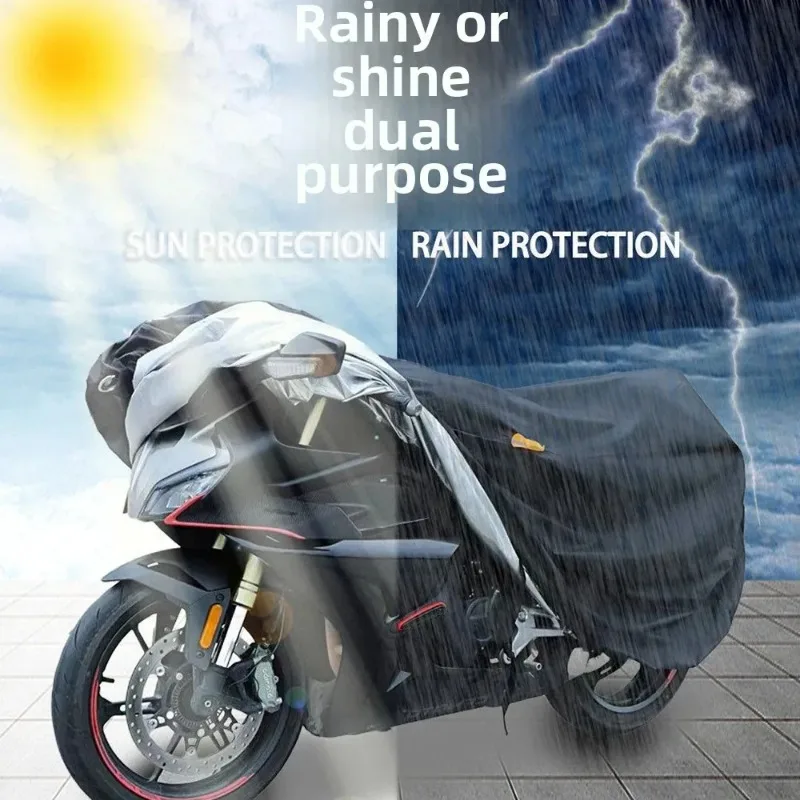 All-Weather Waterproof Motorcycle Cover with UV and Dust Protection - Available in Multiple Colors and Sizes