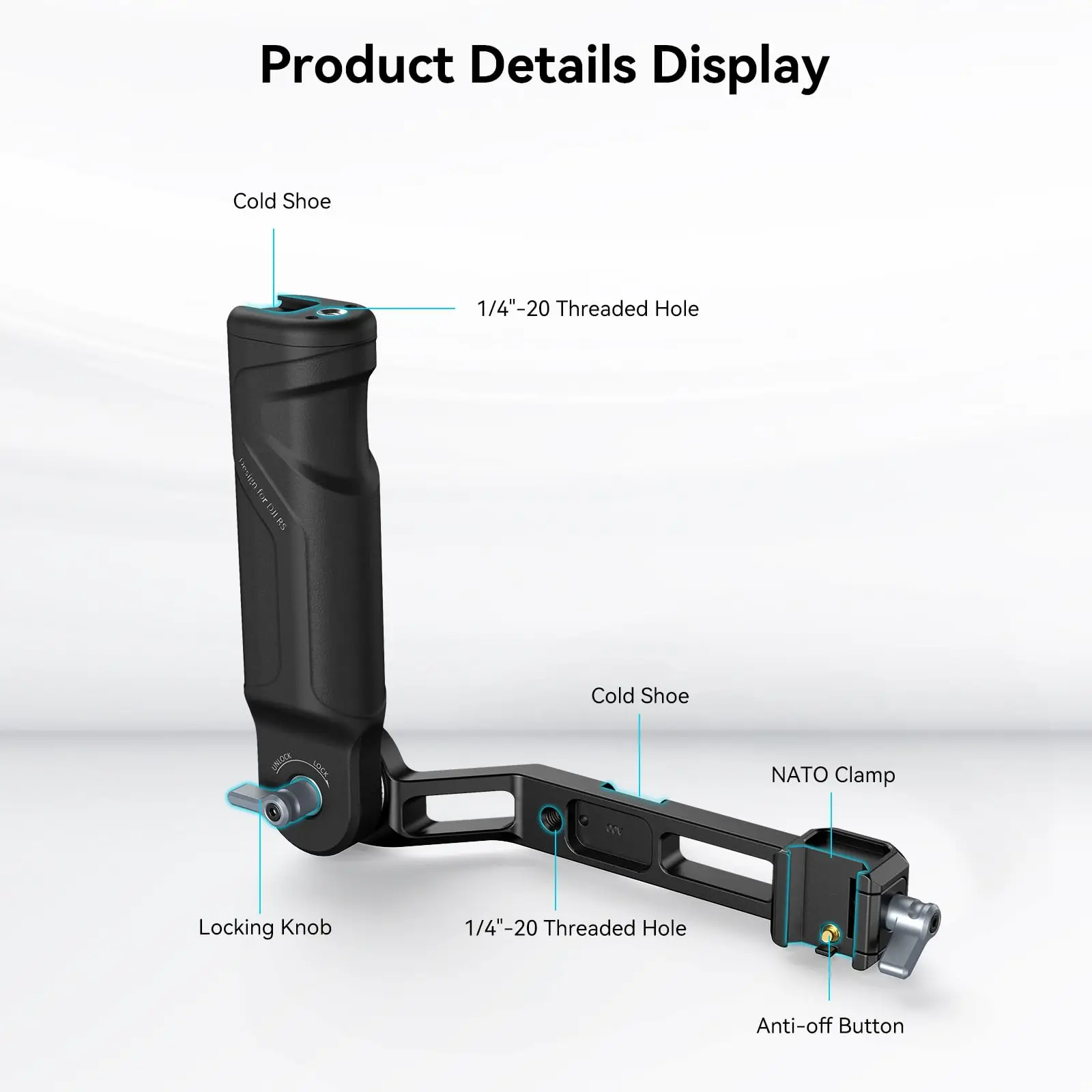SmallRig RS3 ミニ調整可能なハンドルスリングハンドグリップ