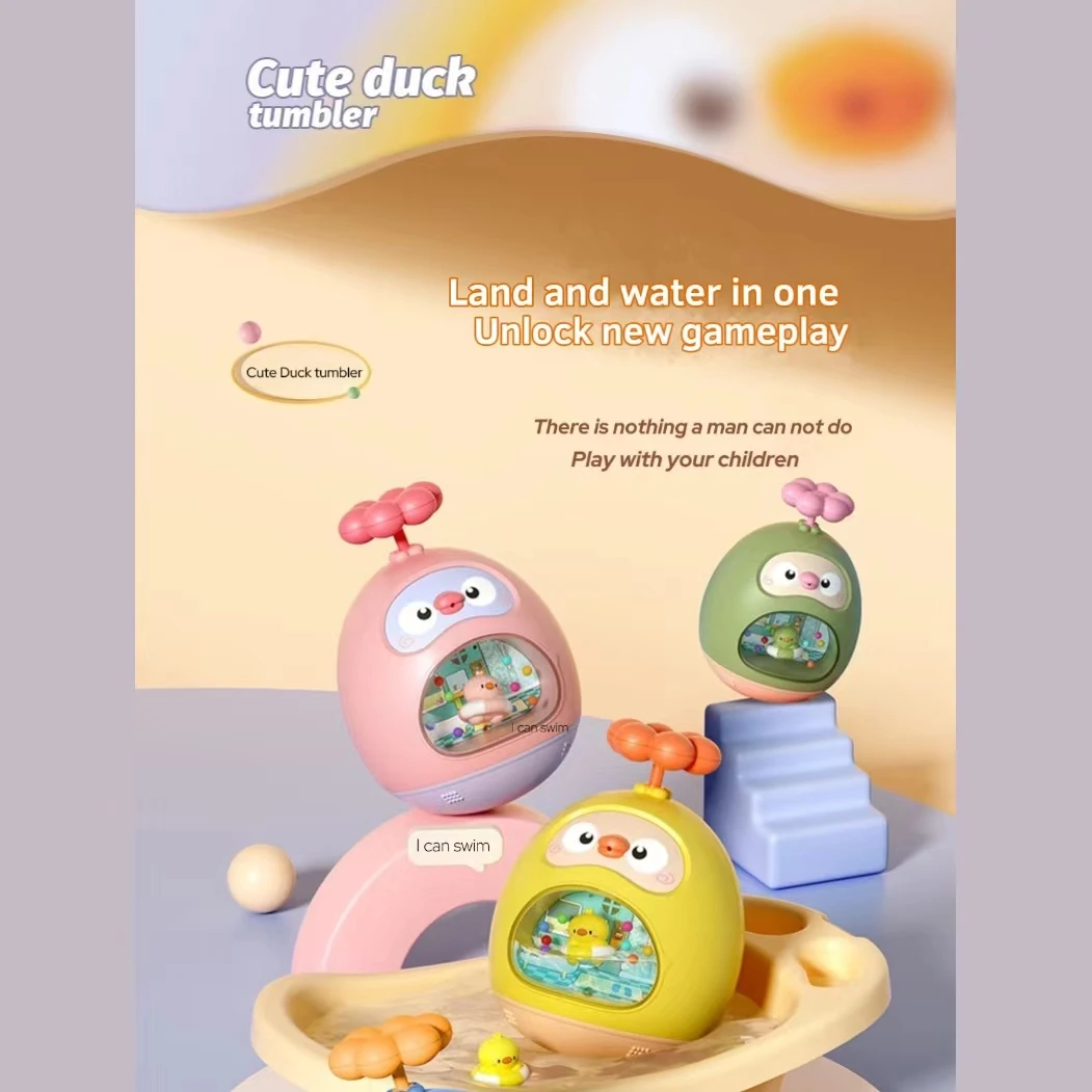 Baby Bath Toy Amphibious Cute Fun Spray Water Tumbler Toy Water Bathtub Pool Beach Kids Baby Toys 12 Months Bathing Bathroom — view 6