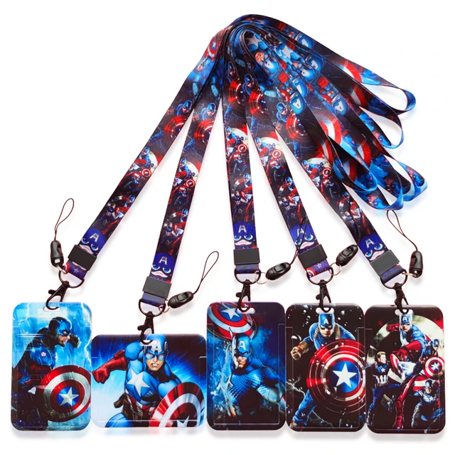 Captain America-retractable Badge Holder-badge Reel-captain America Shield Retractable  ID Badge Reel,marvel Badge,winter Soldier,black Widow 