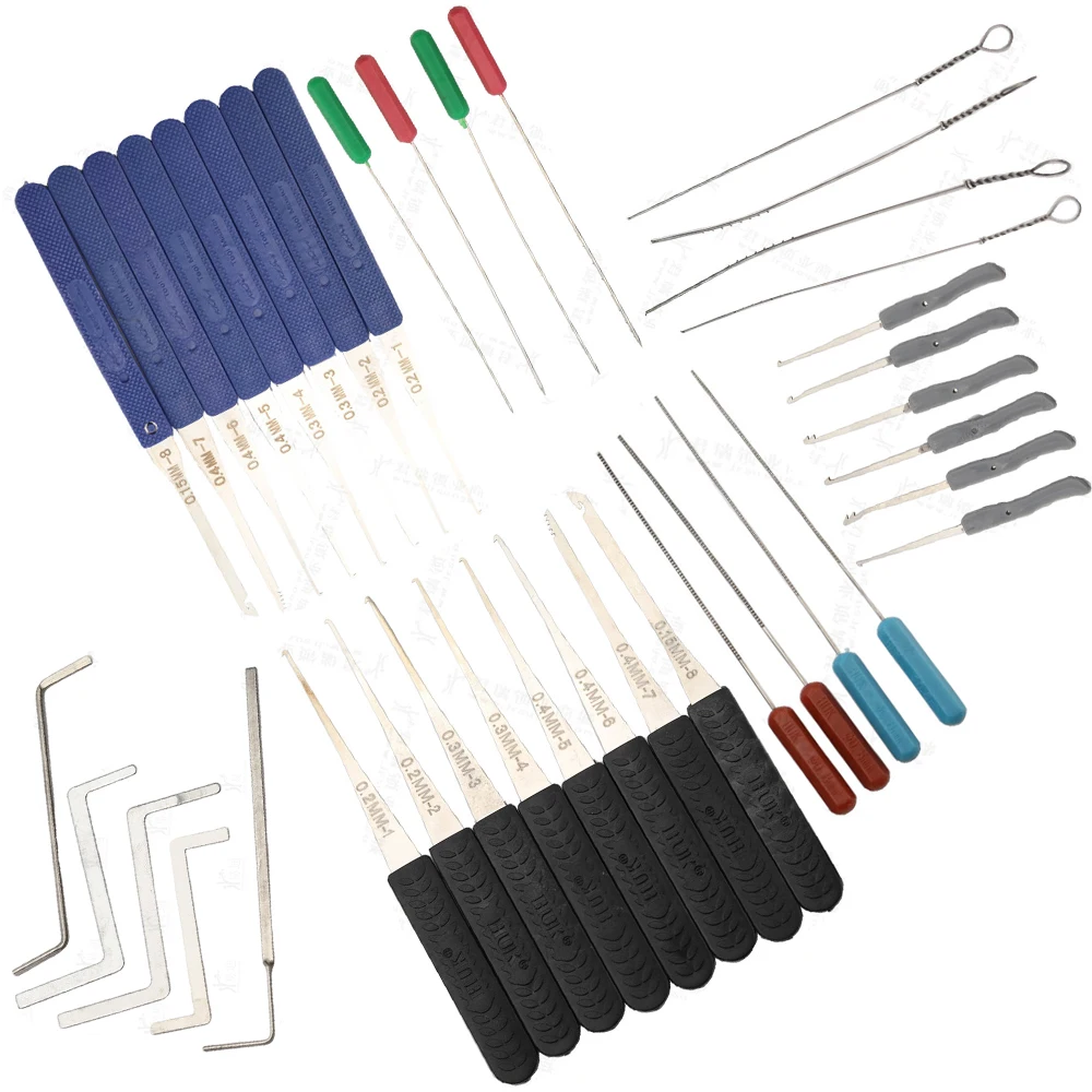 

Lock Pick Set Locksmith Supplies Broken Key Auto Extractor Remove Hooks Stainless Steel DIY Hand Tools Hardware