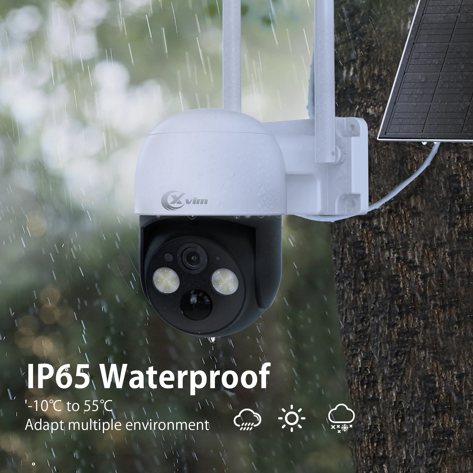 Wifi Xvim Connect To Internet XVIM 4MP Solar Camera Outdoor