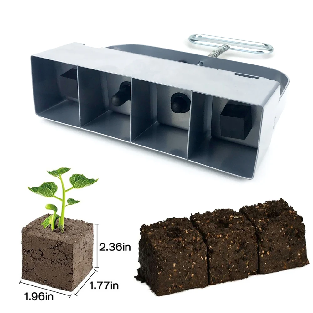 Hot Sale New Handheld Seedling Soil Block Maker 2 Inch Soils Blocking Tool Used for Seedling Greenhouse Garden Supplie Tool