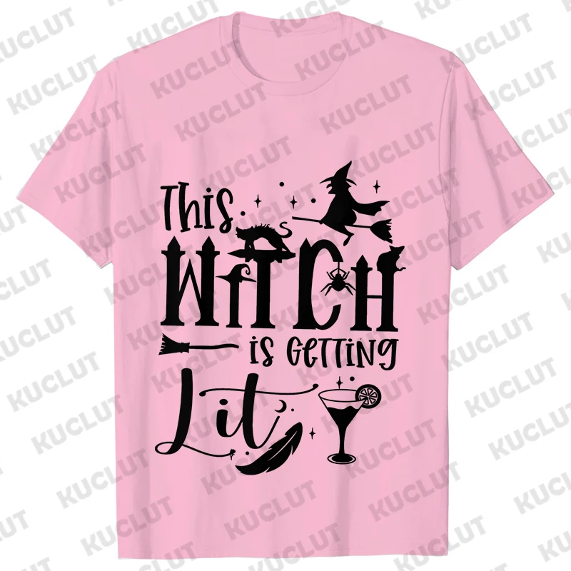 Team Bride Y2k Tops Bridal Shower Wedding Shirt This Witch Is Getting Hitched Lit T-Shirt Halloween Bachelorette Party EVJF Tees