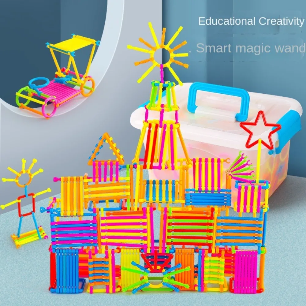 DIY Smart Stick Blocks Creativity Puzzle Plastic Assembled Building Blocks Patchwork Educational Learning Toy Children Gift