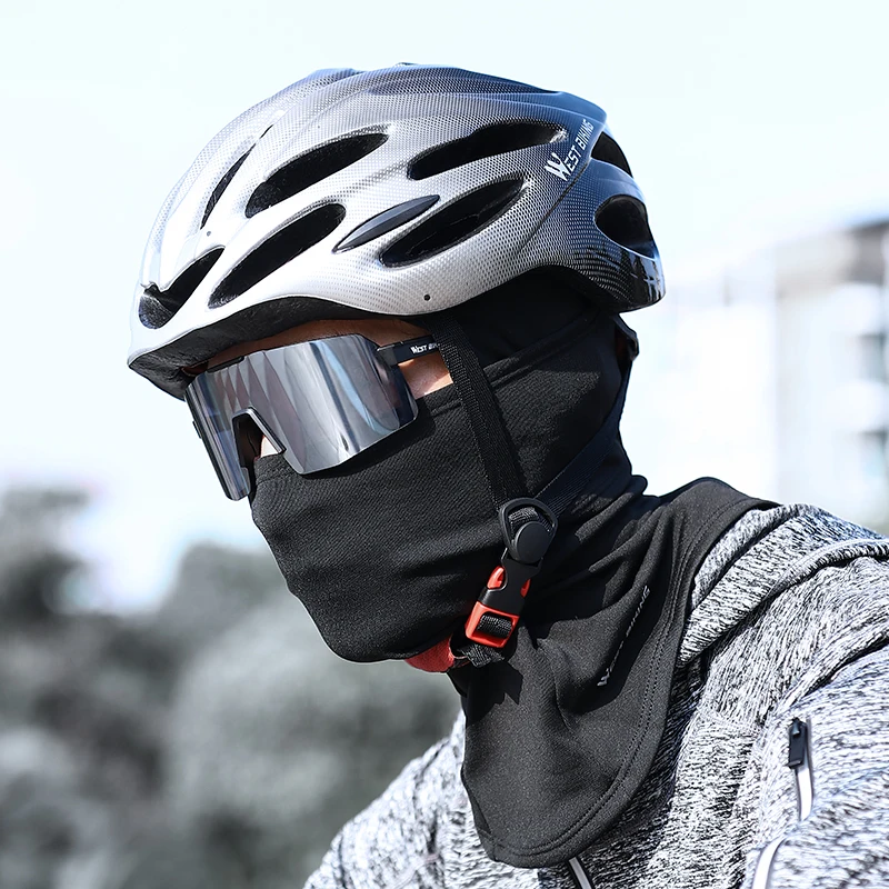 Cycling Cap WEST BIKING Winter Fleece Cycling Cap Hat Windproof Men Women Sport Scarf Balaclava Ski Bicycle Motorcycle Running Neck Warmer