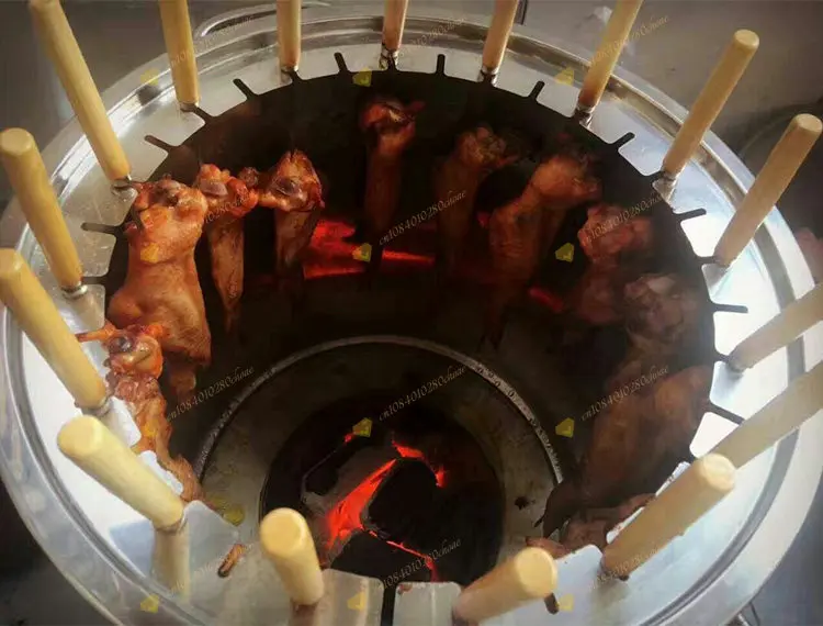 Charcoal BBQ Outdoor Smokeless Roaster for Duck Chicken Skewers Home Use