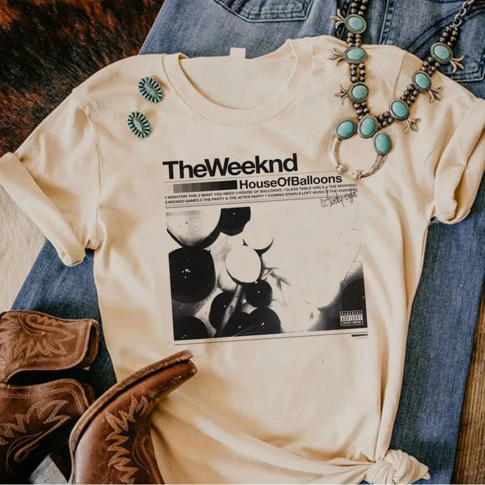 

Женские футболки Weeknd в стиле Харадзюку Y2K дизайнерская футболка girl 2000s Японская уличная одежда clothing