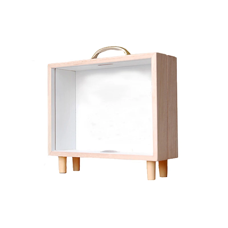 Home Crafts Dekoration Glas Spar glas Holz Geldglas Kinderzimmer Tischplatte Ornament