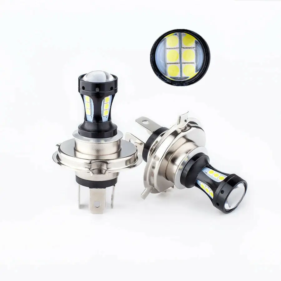 2PCS H4 LED Headlights For Auto Motorcycle Truck Boat Tractor Trailer Offroad Working Light SMD Work Light Spotlight