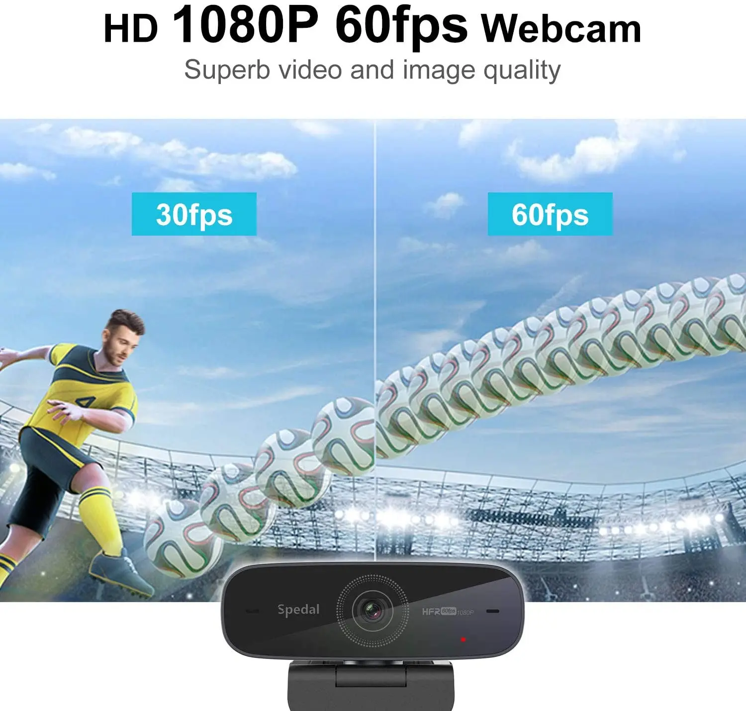 1080P HD USB Streaming Webcam with Microphone for Computer