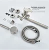 Toilet Bathtub Water Faucet Tap Cold and Hot Extended Shower Faucet Set Wall Mounted Mixed Valve with Shower Head Sprayer 6