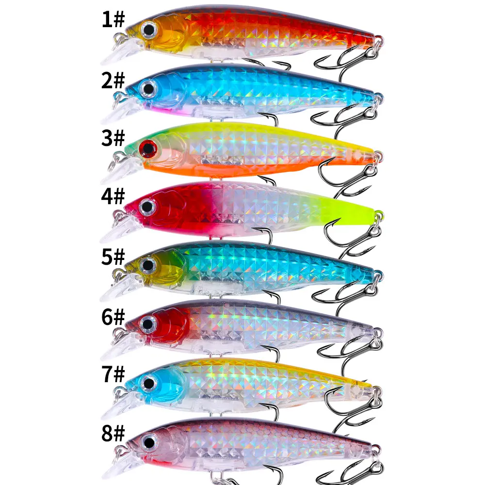 1pc Minnow fishing lure set 9cm/3.54in 9.5g 3D Artificial Bait Bass Trout  Lures Wobbler Jerkbait for Fishing Accessories - AliExpress 18