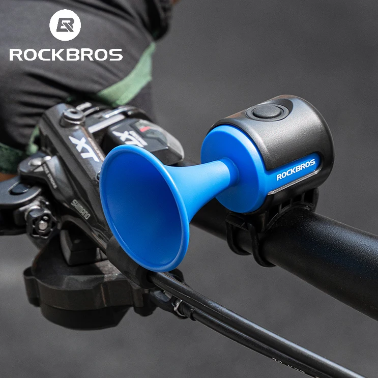 

ROCKBROS Bicycle Bell MTB Road Bike Electric Horn Ring 120db Children Cycling Bell Strong Sound Waterproof Handlebar Alarm Bell