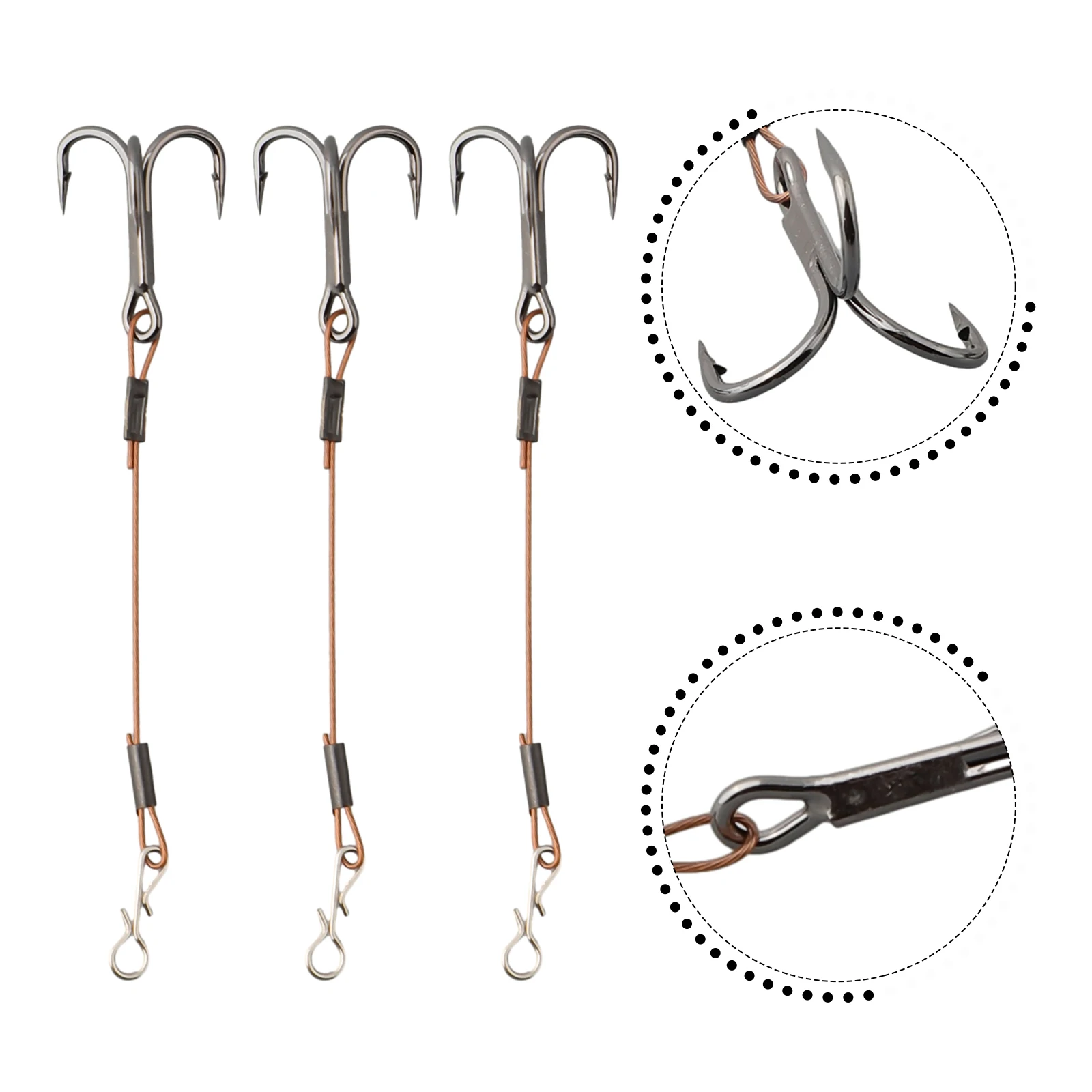 Treble hooks. Treble hooks