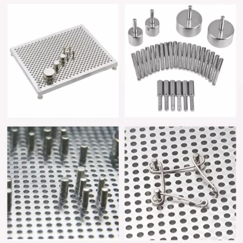 Iron Wire Shaping Kit Jewelry Making Tool Wire Wrapping Supplies Metal Pegs Perfect for Jewelry Making and Wire Wrapping
