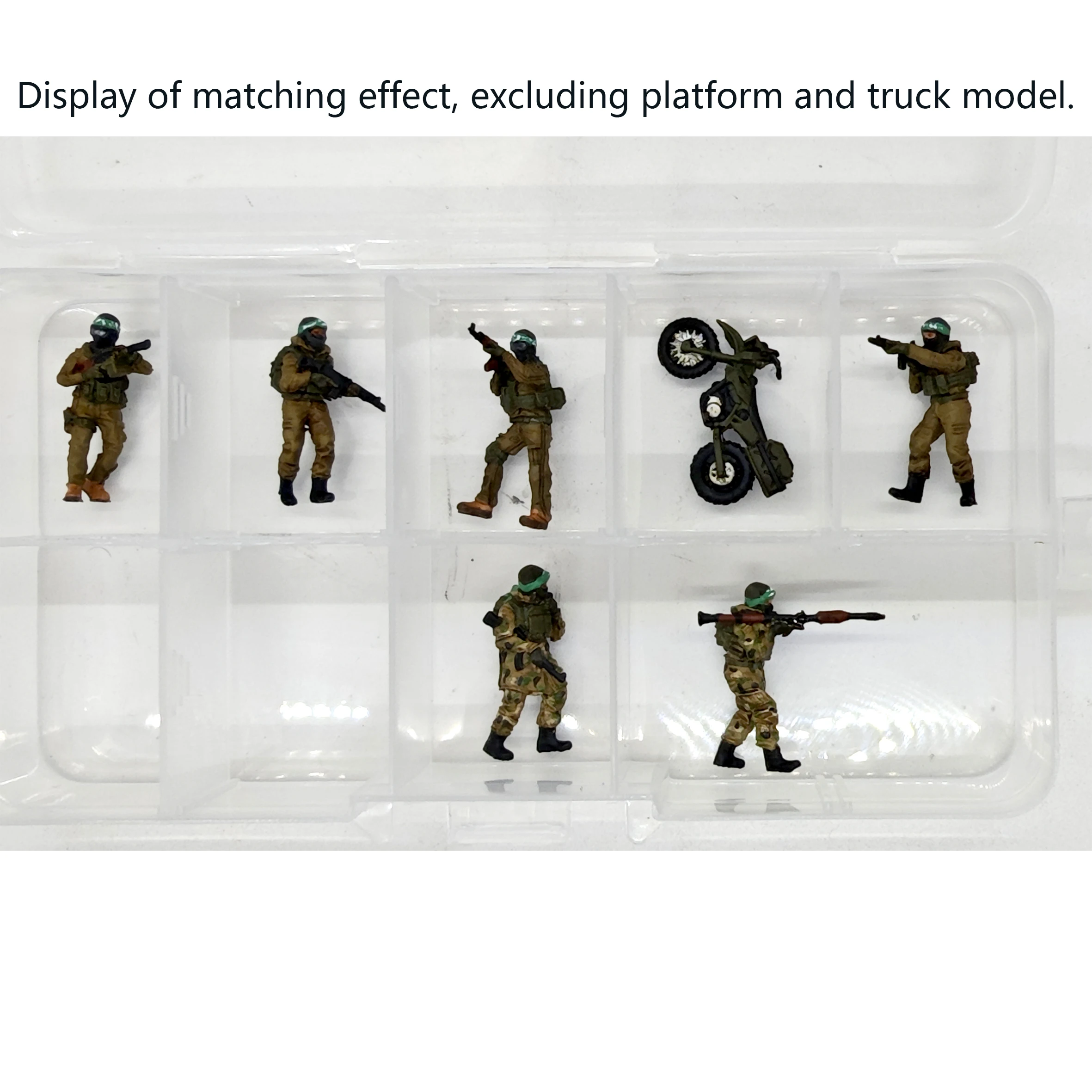 1/72 3R72345 Rapid Armed Team (6 people+1 motorcycle) Finished colored soldier model