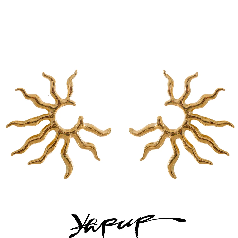 Yhpup Stud Earrings Stainless Steel Water Resistant