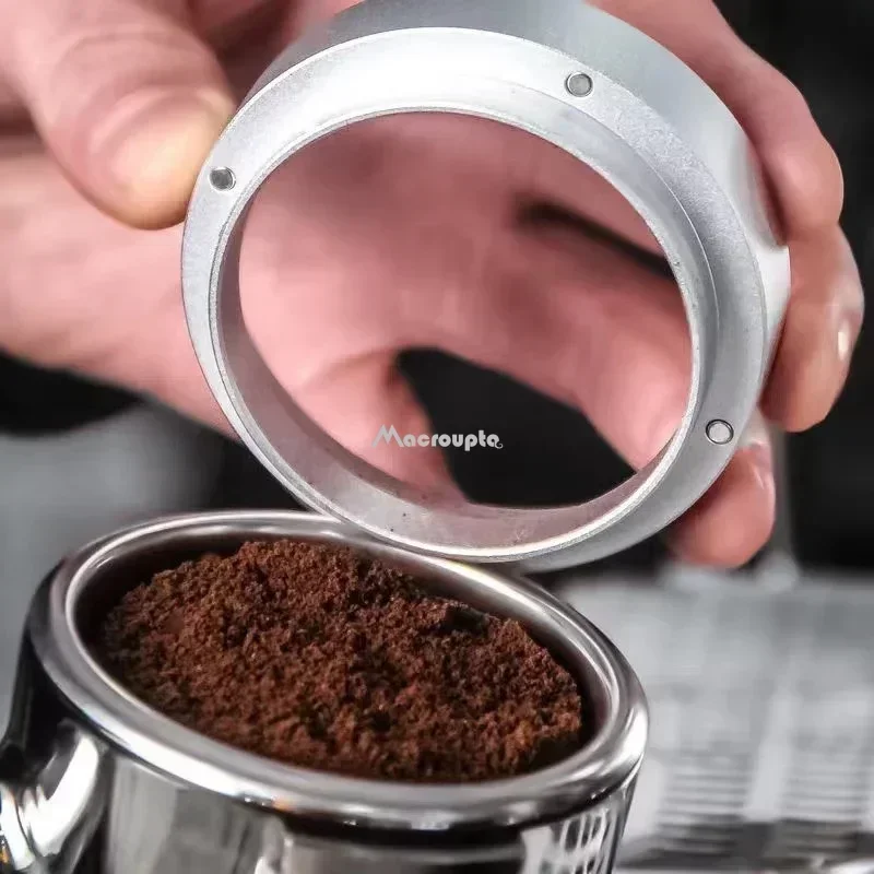 Coffee Dosing Ring 51MM 53MM 58MM for Delonghi Breville Portafilter Espresso Accessories Barista Funnel Tool Coffeeware