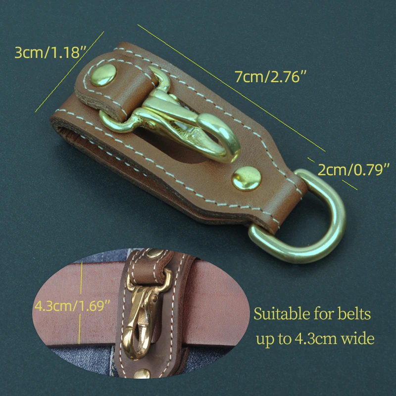 Handmade Genuine Leather Handcraft Car Cowhide Key Chain Vintage Men
