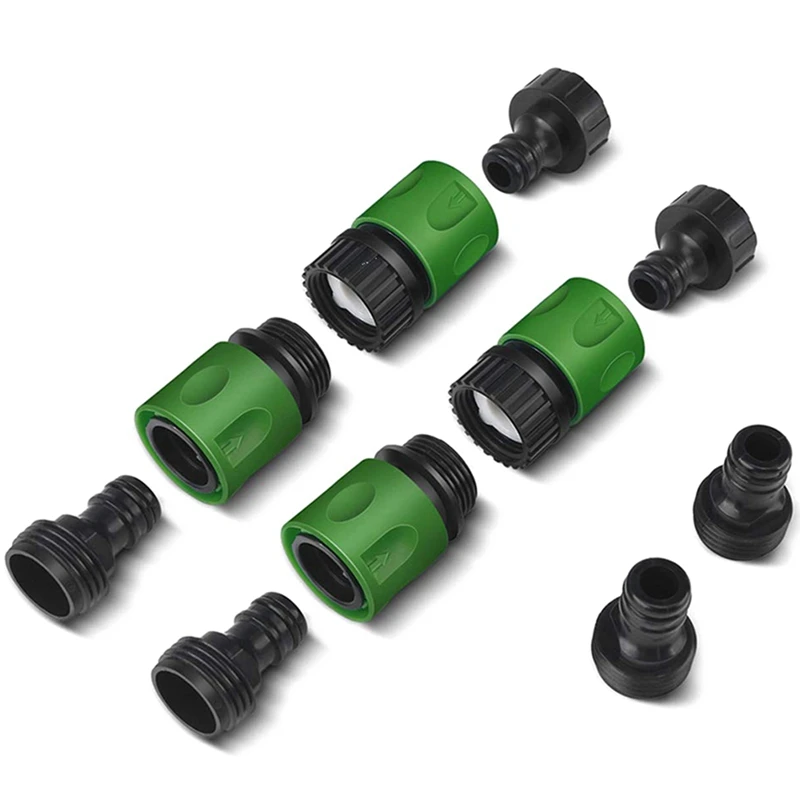 

Garden Quick Connect Release Water Hose Fittings Plastic Connectors, Male & Female 3/4 Inch GHT 40Pcs