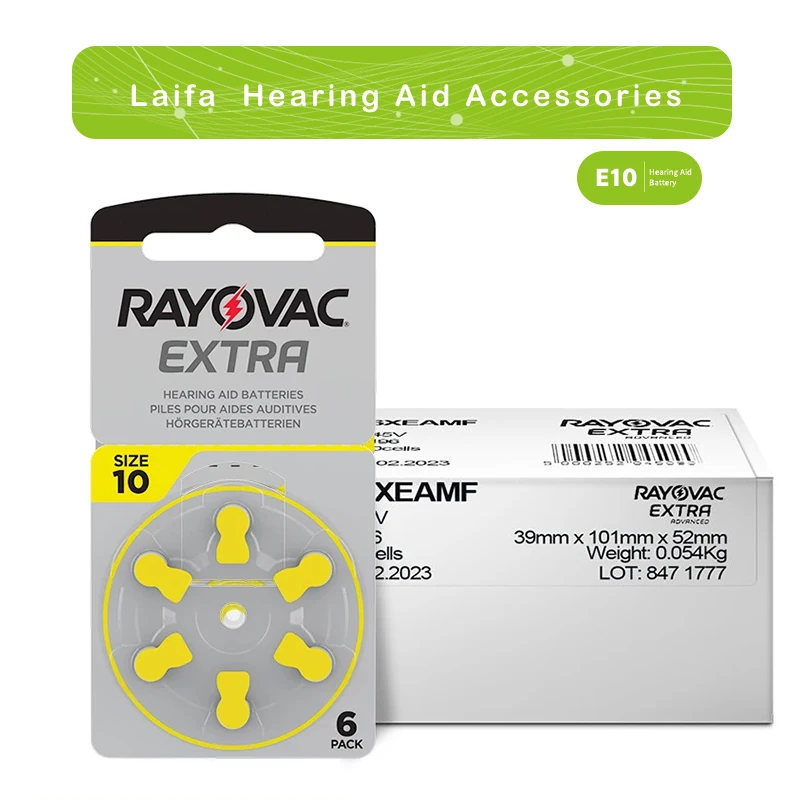 Hearing Aid Battery 60 PCS Rayovac ExtraZinc Air Performance A312 A13 A10 A675 PR41 P13 Batteries Free Shipping Dropship