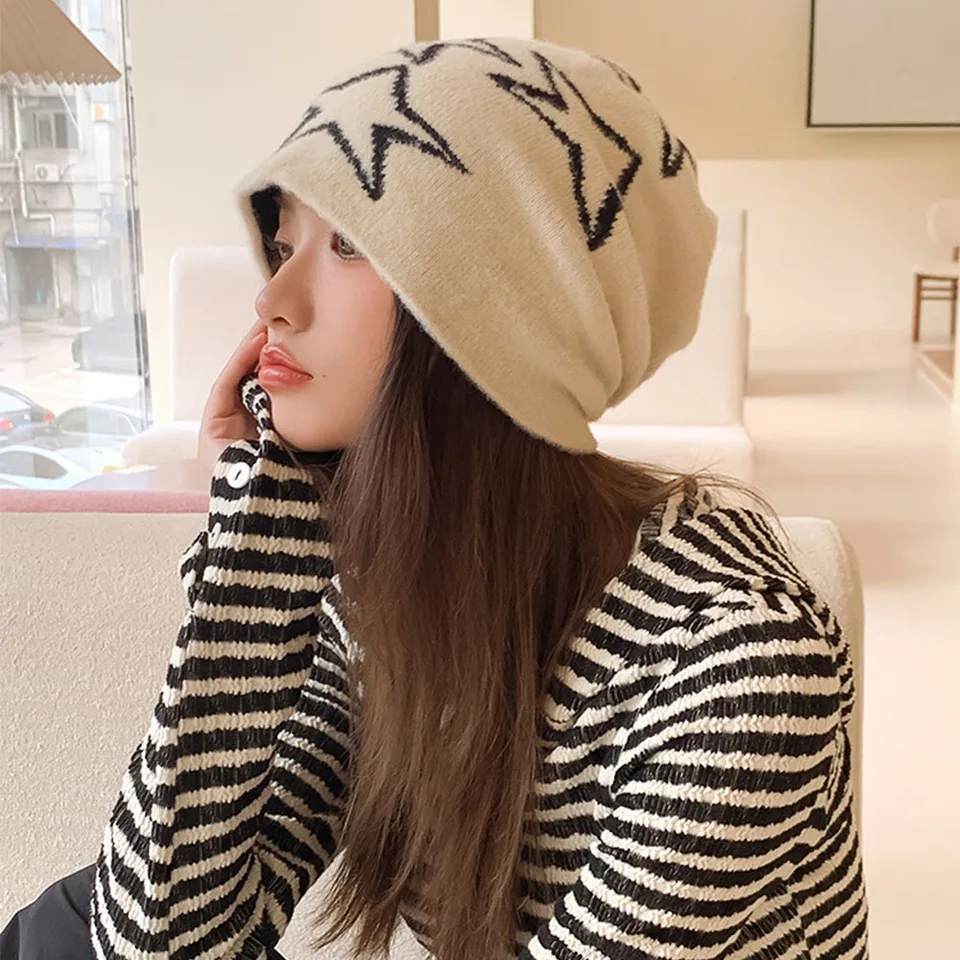 韓国 人気[BAUF] STAR RIVET FLUFFY BEANIE ビーニー ニット帽 miniministore くま耳ニット帽 小顔 レディース 韓国風
