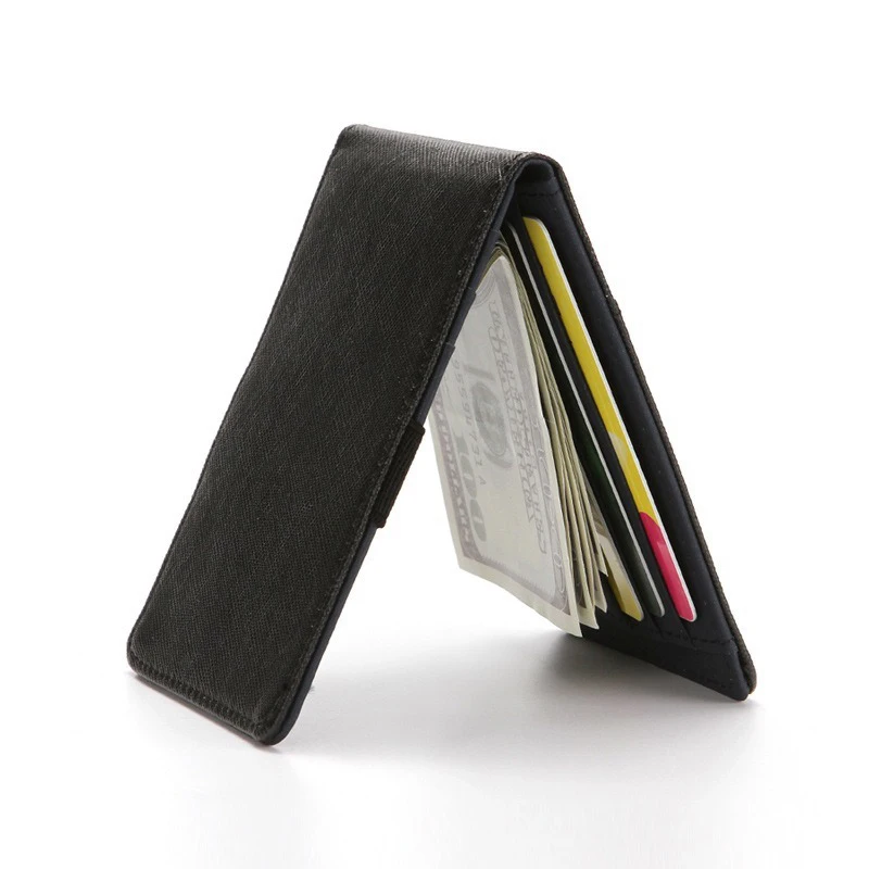 Pu Leather Card Holders Men Wallet Mini Credit Card Wallet Purse Women Slim Soft Thin Small Bags