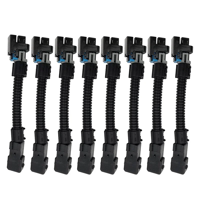 

8PCS LQ4 LQ9 4.8L 5.3L 6.0L Wire Harness to LS1 LS6 LT1 EV1 Injector Adapters for Chevrolet GMC