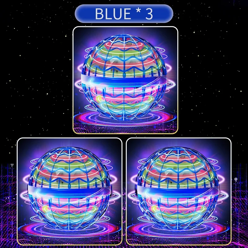 Original Whirlpool Flying Ball Rotation Automatic Return Toy Manual Drone Helicopter Hover Rotation Mini LED Light Boys and Girl 2