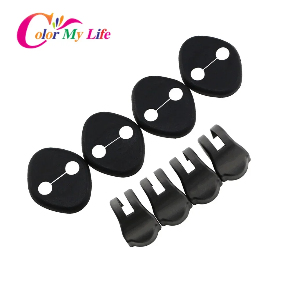 Car Door Lock Cover Car Door Protection Pad ABS Car Door Stopper Protection Covers Door Lock Protective Cover for KIA Sportage 2010 2011 2012 2013 RIO K2 Soul