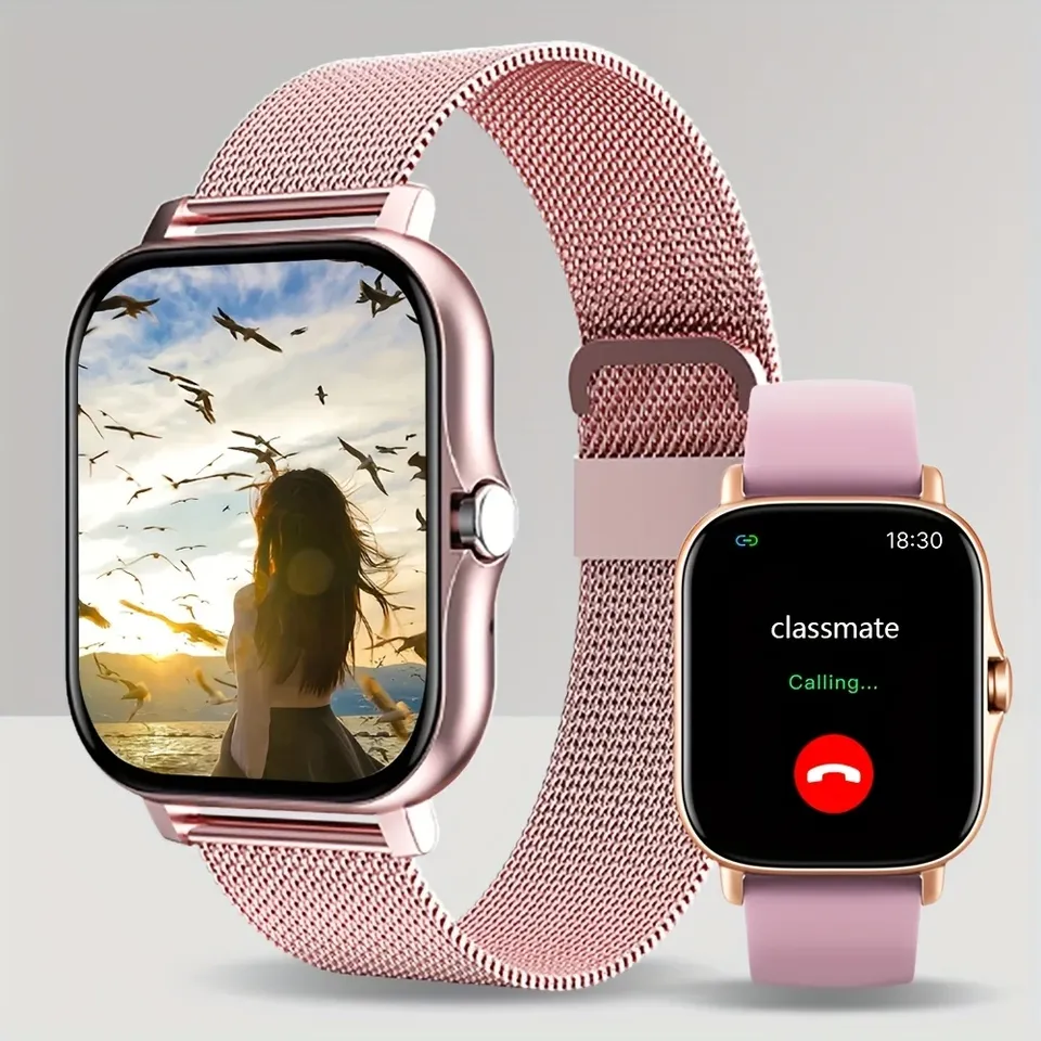 Smart Watch for Men and Women 1.83 Inch Touch Screen Wireless Call and Message Notification Timer Music Control Sport