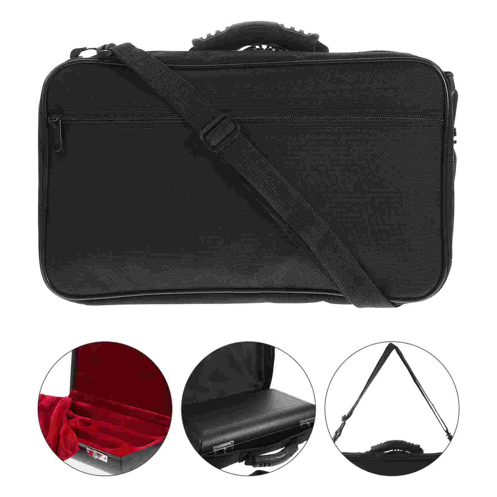 

1 Set of Strudy Wood Oboe Cases Exquisite Storage Bags for Oboe (Black)