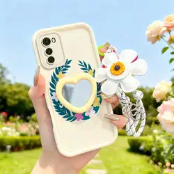 Colorful Garland Phone Case Set with Lanyard and Craft Embellishments - Motorola Moto E22i (WHITE)