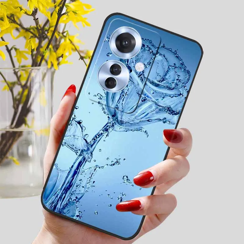 Black Marble Print Silicone Phone Cover - Fashionable Protective Shell and Soft TPU Case