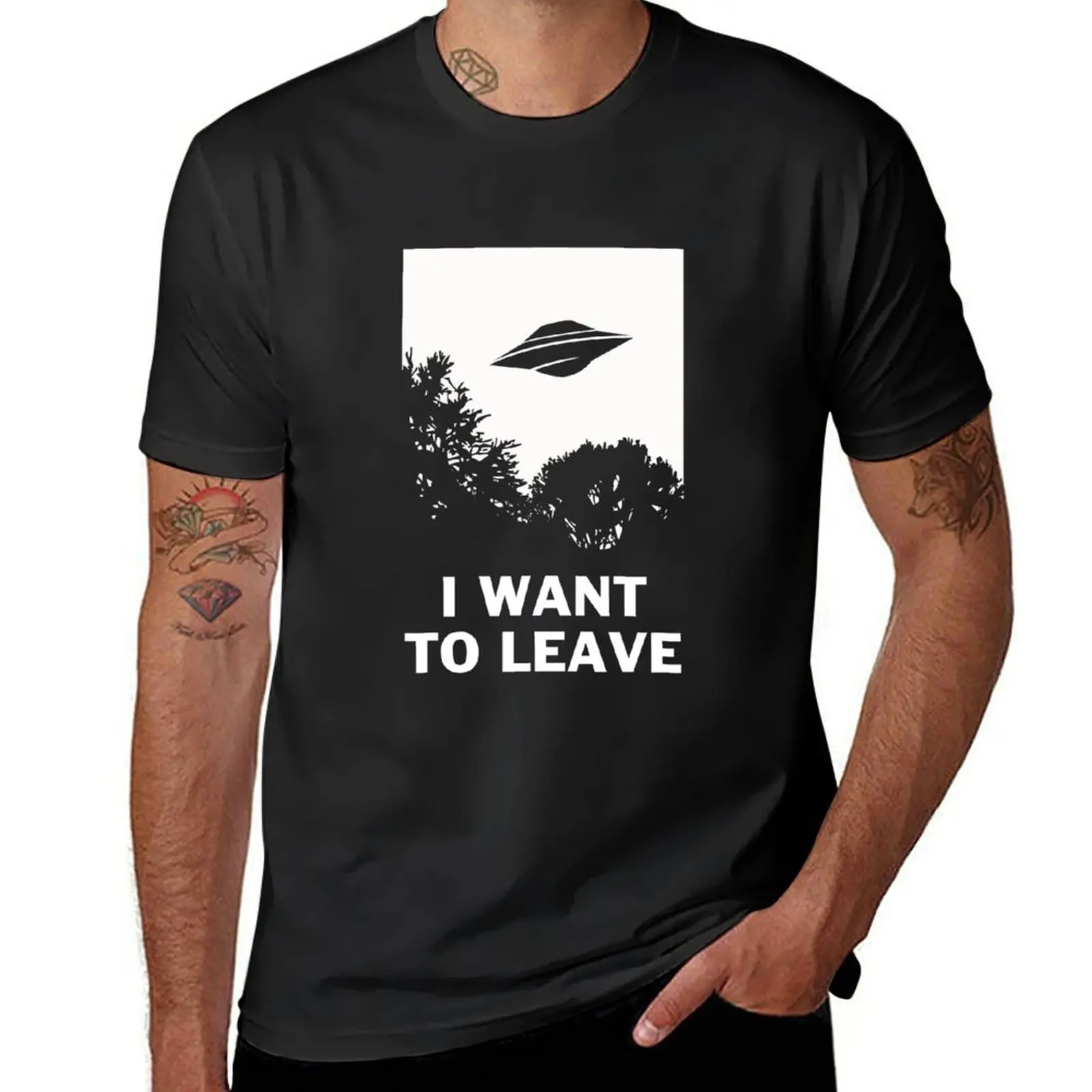 

New I Want To Leave T-Shirt new edition t shirt Tee shirt sweat shirt mens big and tall t shirts