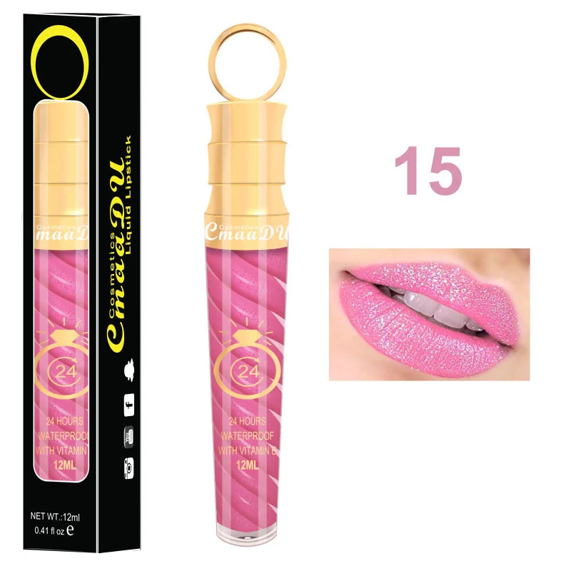 Gloss à Lèvres Golden Rose Shimmer Gloss 54 - Nude Doré Pailleté - Vitamine E - 8ml