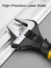 Adjustable Wrench Stainless Steel Universal Spanner Bathroom Wrench Large Open High Quality Plumbing Repair Tool Household 5