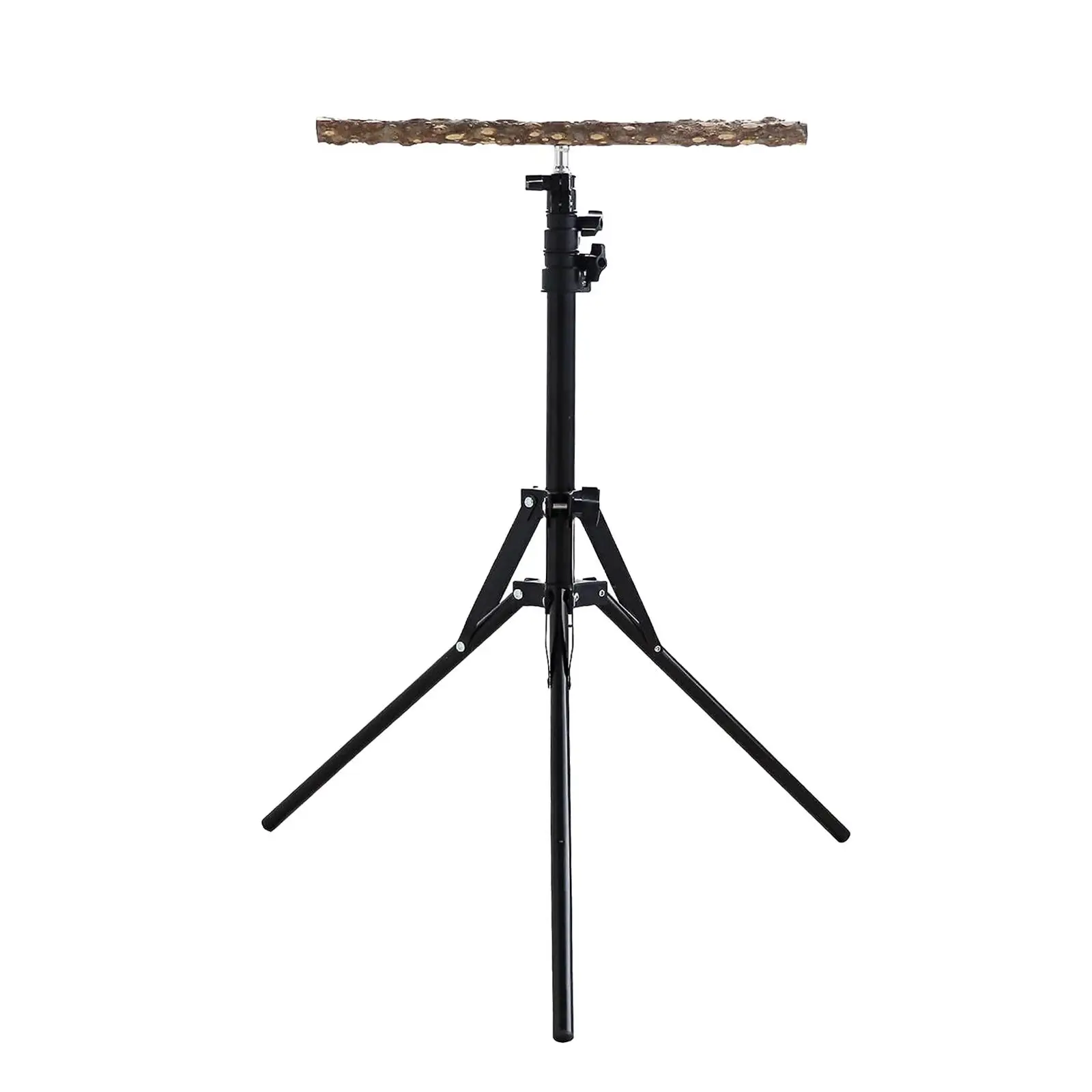 Bird Perch Stand Parrot Perch Wood Height Adjustable for Pet Birds