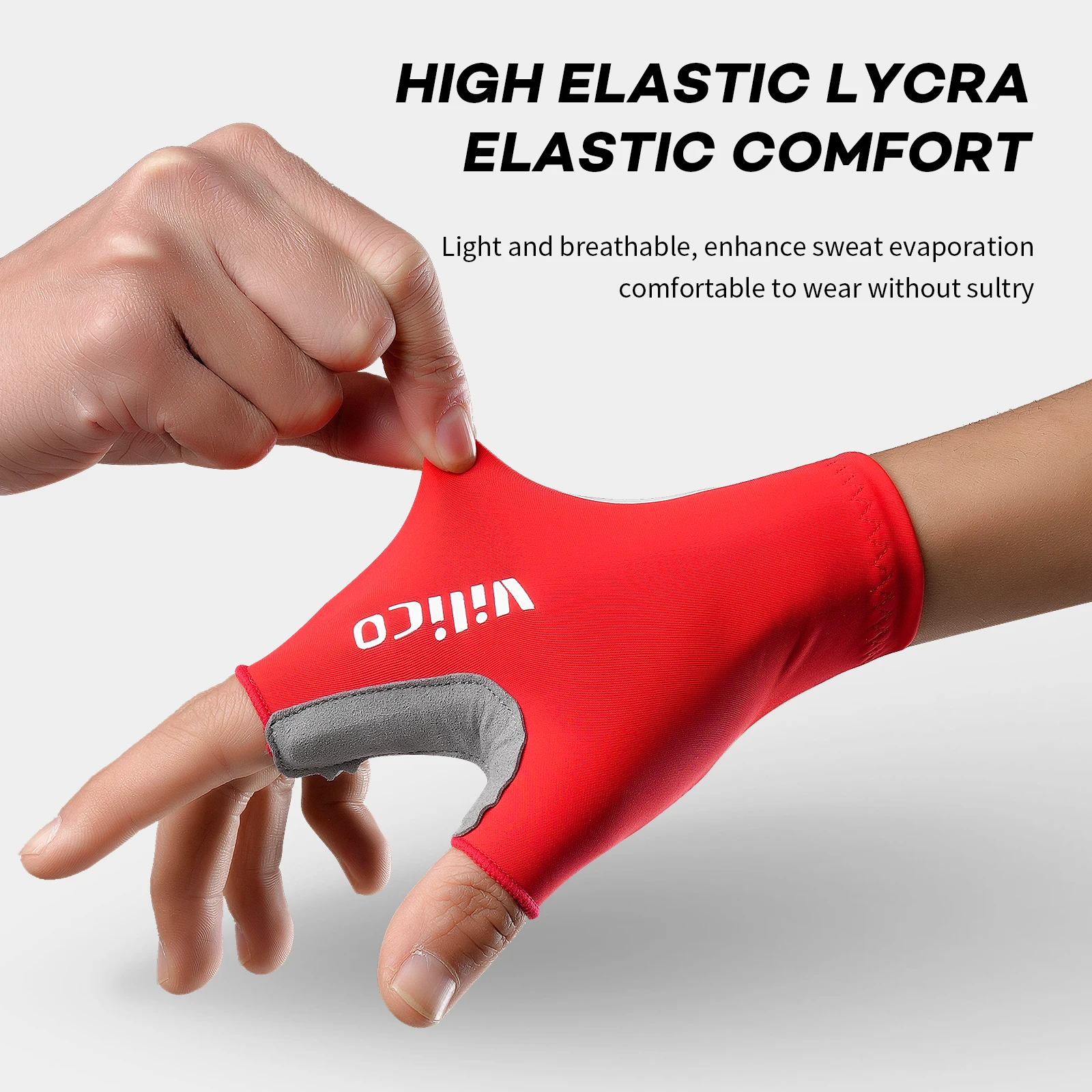 Bicycle Gel Half Finger Gloves Anti Slip Sweat Proof Shockproof Mountain Bike Road Armguard Portable Half Finger Bicycle Gloves 4