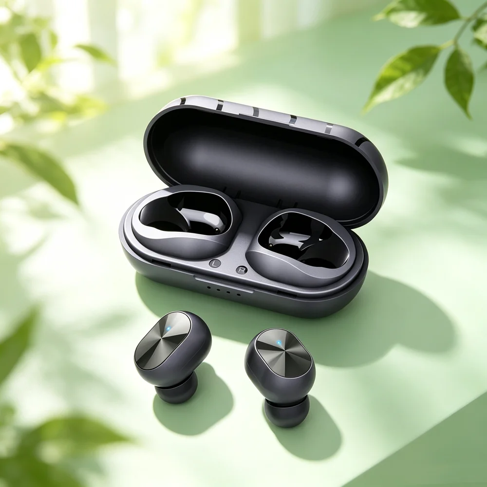 Cuffie Bluetooth 5.3 TWS Auricolari Wireless con Cancellazione del Rumore Cuffie Sportive con Audio HiFi In-Ear - immagine 2
