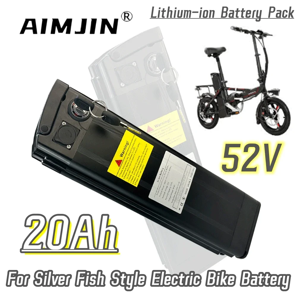 

14S4P 52V 20Ah For Silver fish bicycle battery lithium-ion battery pack, suitable for silver fish bat