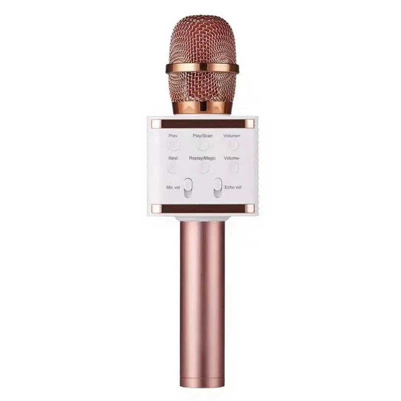 

Беспроводной караоке-микрофон, Bluetooth-микрофон, портативный ручной караоке-динамик, игровой автомат для детей и взрослых, домашний KTV