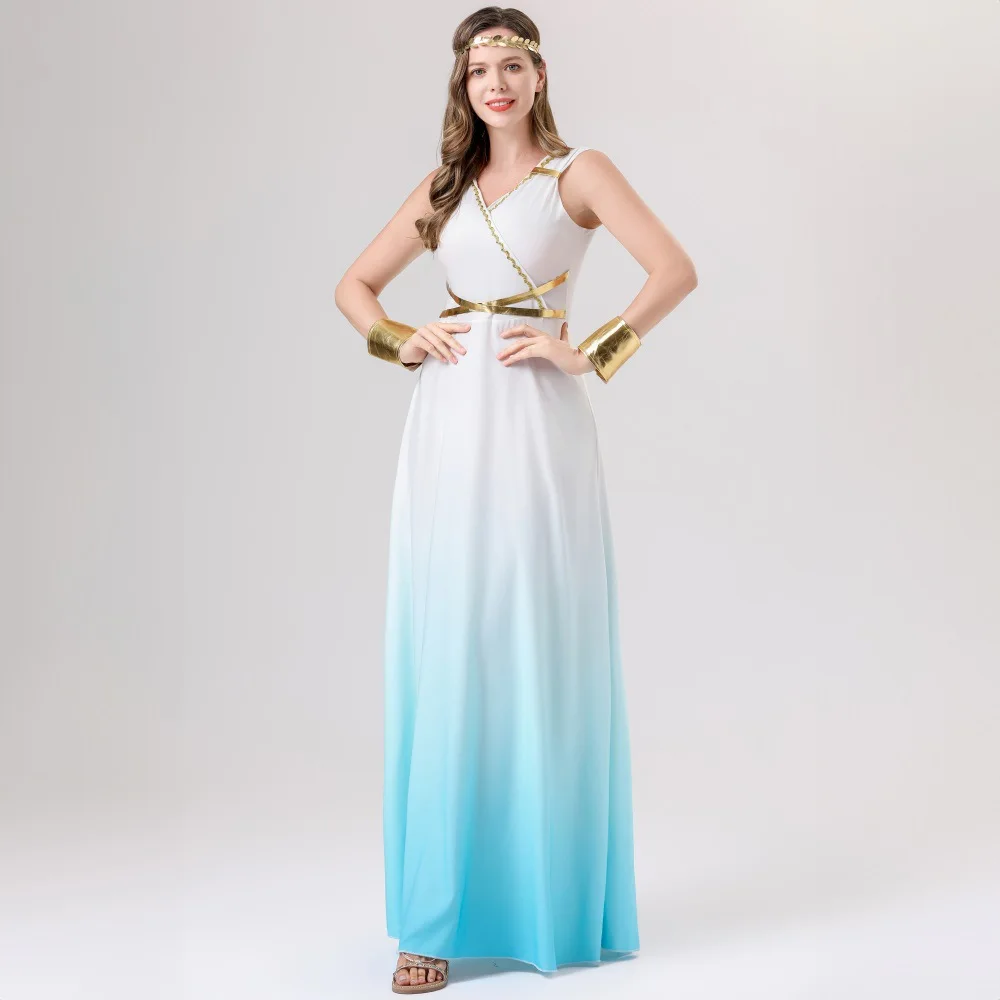 Robe Longue de Déesse Grecque Sexy – photo 3