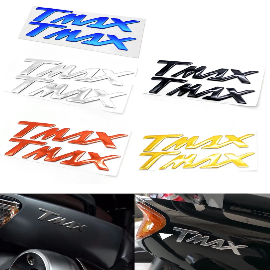 2 Pz 3D Moto Emblema Logo Badge Adesivo Cromato Decalcomanie Adesivi Per Tmax 1000Cc Tmax560 Tmax530 Akrapovic Tmax 500 530 560