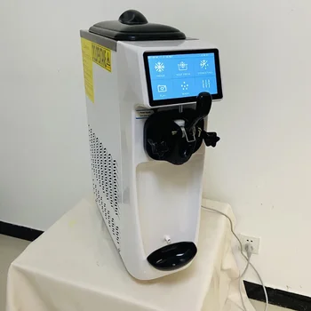 Ice Cream Machine Table Top Hard Ice Cream Yogurt Maker 1400W Automatic Benchtop Gelato Home Appliance Commercial
