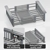Retractable Drain Basket For Kitchen Sink Storage Basket For Washing Fruits And Vegetables Multifunctional Drain Rack 4