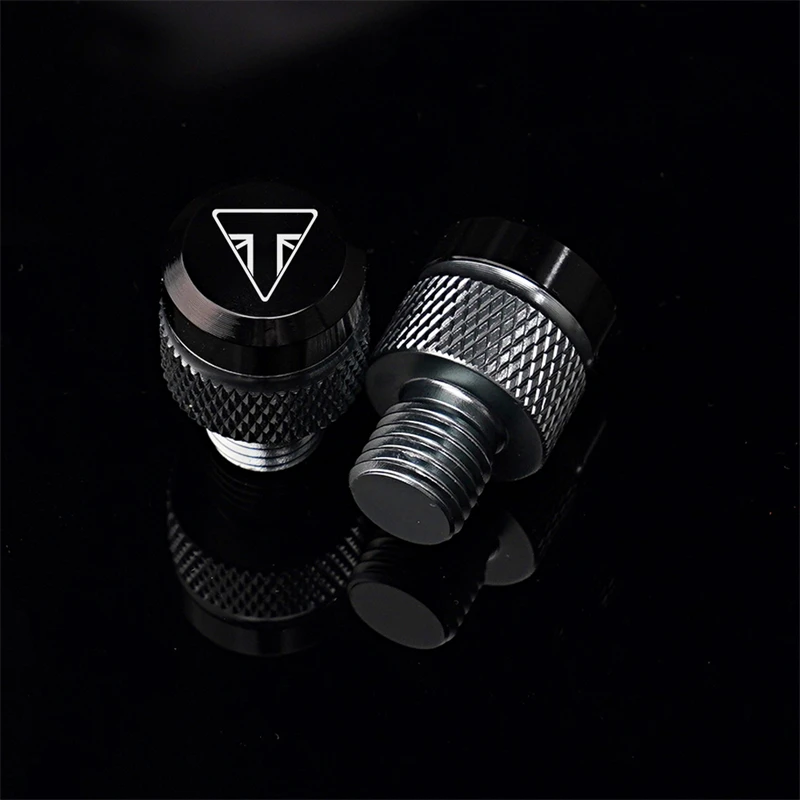 

1 Pair Motorcycle Accessories CNC Aluminum Mirror Hole Plugs Screws Bolts for Triumph Trident 660 Tiger 800 900 Modified Parts