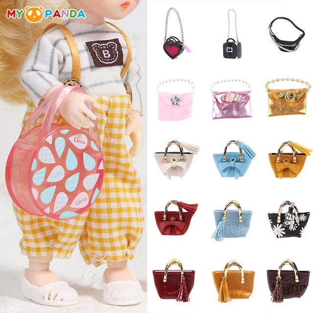1:6 Miniature Doll Handbag/ Doll Purse Miniature Luxury Bag New Design  Backpack Bag For Barbie Dolls - Buy Doll Handbag Lady Leather Bag Mini